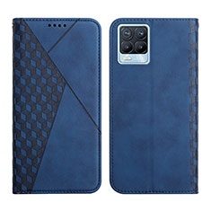 Funda de Cuero Cartera con Soporte Carcasa Y02X para Realme 8 4G Azul