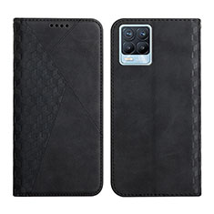 Funda de Cuero Cartera con Soporte Carcasa Y02X para Realme 8 4G Negro