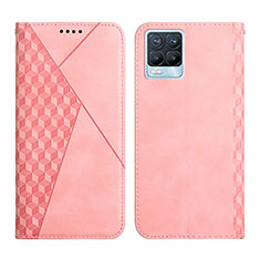 Funda de Cuero Cartera con Soporte Carcasa Y02X para Realme 8 4G Oro Rosa