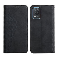 Funda de Cuero Cartera con Soporte Carcasa Y02X para Realme 9 5G India Negro