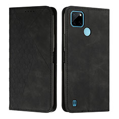 Funda de Cuero Cartera con Soporte Carcasa Y02X para Realme C25Y India Negro