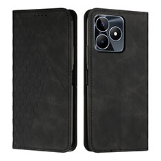 Funda de Cuero Cartera con Soporte Carcasa Y02X para Realme C53 India Negro