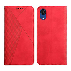 Funda de Cuero Cartera con Soporte Carcasa Y02X para Samsung Galaxy A03 Core Rojo