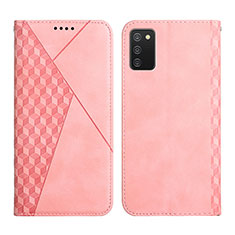 Funda de Cuero Cartera con Soporte Carcasa Y02X para Samsung Galaxy A03s Oro Rosa