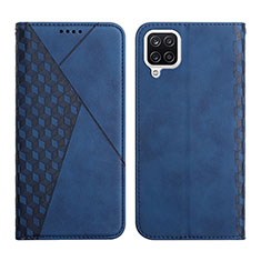 Funda de Cuero Cartera con Soporte Carcasa Y02X para Samsung Galaxy A12 Azul