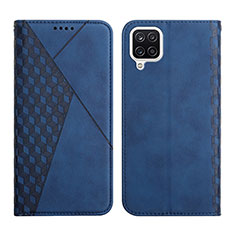 Funda de Cuero Cartera con Soporte Carcasa Y02X para Samsung Galaxy A12 Nacho Azul