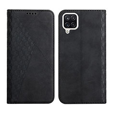 Funda de Cuero Cartera con Soporte Carcasa Y02X para Samsung Galaxy A12 Nacho Negro