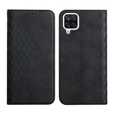 Funda de Cuero Cartera con Soporte Carcasa Y02X para Samsung Galaxy A12 Negro