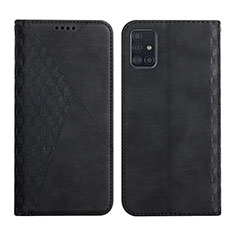 Funda de Cuero Cartera con Soporte Carcasa Y02X para Samsung Galaxy A71 5G Negro