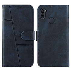 Funda de Cuero Cartera con Soporte Carcasa Y02X para Samsung Galaxy M11 Azul