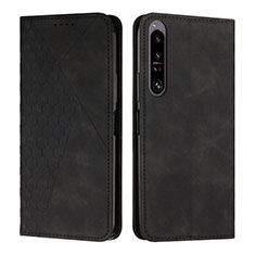 Funda de Cuero Cartera con Soporte Carcasa Y02X para Sony Xperia 1 IV Negro