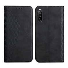 Funda de Cuero Cartera con Soporte Carcasa Y02X para Sony Xperia 10 III Lite Negro