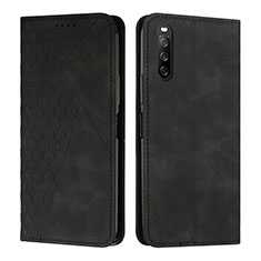 Funda de Cuero Cartera con Soporte Carcasa Y02X para Sony Xperia 10 IV Negro