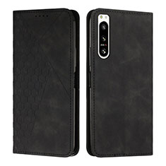 Funda de Cuero Cartera con Soporte Carcasa Y02X para Sony Xperia 5 IV Negro