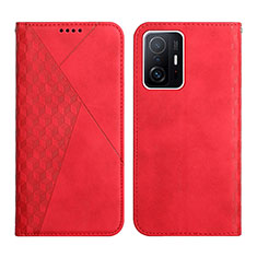 Funda de Cuero Cartera con Soporte Carcasa Y02X para Xiaomi Mi 11T 5G Rojo