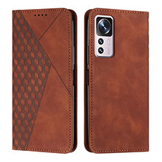 Funda de Cuero Cartera con Soporte Carcasa Y02X para Xiaomi Mi 12T Pro 5G Marron