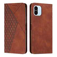 Funda de Cuero Cartera con Soporte Carcasa Y02X para Xiaomi Poco C50 Marron