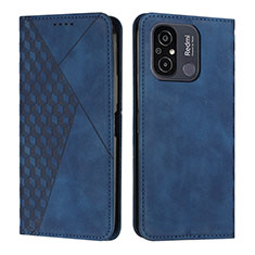 Funda de Cuero Cartera con Soporte Carcasa Y02X para Xiaomi Poco C55 Azul