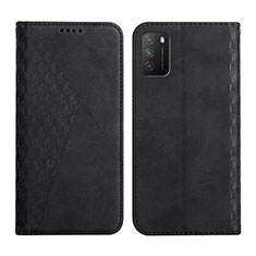 Funda de Cuero Cartera con Soporte Carcasa Y02X para Xiaomi Poco M3 Negro