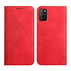 Funda de Cuero Cartera con Soporte Carcasa Y02X para Xiaomi Poco M3 Rojo