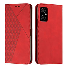 Funda de Cuero Cartera con Soporte Carcasa Y02X para Xiaomi Poco M4 5G Rojo