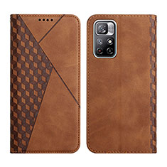 Funda de Cuero Cartera con Soporte Carcasa Y02X para Xiaomi Poco M4 Pro 5G Marron