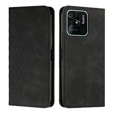 Funda de Cuero Cartera con Soporte Carcasa Y02X para Xiaomi Redmi 10 India Negro