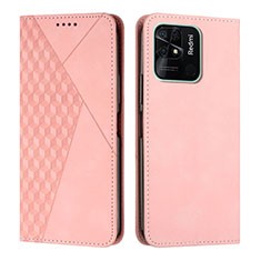 Funda de Cuero Cartera con Soporte Carcasa Y02X para Xiaomi Redmi 10 India Oro Rosa