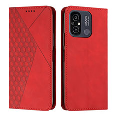 Funda de Cuero Cartera con Soporte Carcasa Y02X para Xiaomi Redmi 11A 4G Rojo