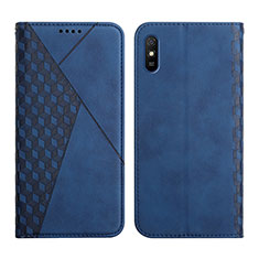 Funda de Cuero Cartera con Soporte Carcasa Y02X para Xiaomi Redmi 9AT Azul