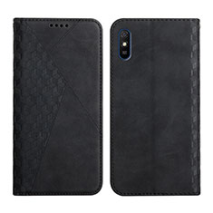 Funda de Cuero Cartera con Soporte Carcasa Y02X para Xiaomi Redmi 9AT Negro