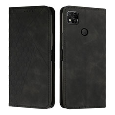 Funda de Cuero Cartera con Soporte Carcasa Y02X para Xiaomi Redmi 9C Negro