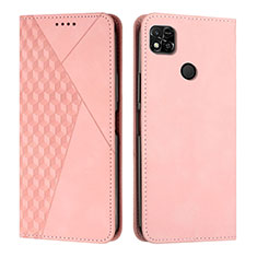 Funda de Cuero Cartera con Soporte Carcasa Y02X para Xiaomi Redmi 9C NFC Oro Rosa