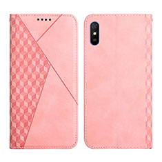 Funda de Cuero Cartera con Soporte Carcasa Y02X para Xiaomi Redmi 9i Oro Rosa