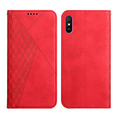 Funda de Cuero Cartera con Soporte Carcasa Y02X para Xiaomi Redmi 9i Rojo