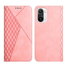 Funda de Cuero Cartera con Soporte Carcasa Y02X para Xiaomi Redmi K40 5G Oro Rosa