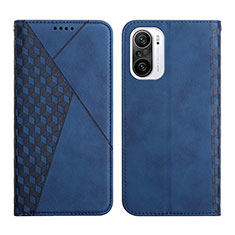 Funda de Cuero Cartera con Soporte Carcasa Y02X para Xiaomi Redmi K40 Pro 5G Azul