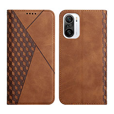 Funda de Cuero Cartera con Soporte Carcasa Y02X para Xiaomi Redmi K40 Pro+ Plus 5G Marron