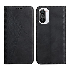 Funda de Cuero Cartera con Soporte Carcasa Y02X para Xiaomi Redmi K40 Pro+ Plus 5G Negro