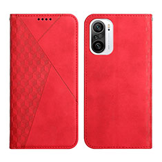 Funda de Cuero Cartera con Soporte Carcasa Y02X para Xiaomi Redmi K40 Pro+ Plus 5G Rojo