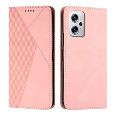 Funda de Cuero Cartera con Soporte Carcasa Y02X para Xiaomi Redmi K50i 5G Oro Rosa