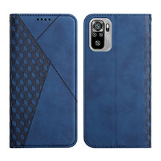 Funda de Cuero Cartera con Soporte Carcasa Y02X para Xiaomi Redmi Note 10 4G Azul