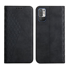 Funda de Cuero Cartera con Soporte Carcasa Y02X para Xiaomi Redmi Note 10 5G Negro