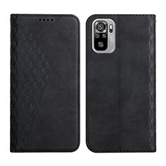 Funda de Cuero Cartera con Soporte Carcasa Y02X para Xiaomi Redmi Note 10S 4G Negro