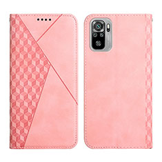 Funda de Cuero Cartera con Soporte Carcasa Y02X para Xiaomi Redmi Note 10S 4G Oro Rosa