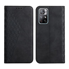 Funda de Cuero Cartera con Soporte Carcasa Y02X para Xiaomi Redmi Note 11 5G Negro