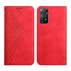 Funda de Cuero Cartera con Soporte Carcasa Y02X para Xiaomi Redmi Note 11 Pro 4G Rojo