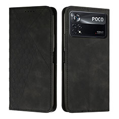 Funda de Cuero Cartera con Soporte Carcasa Y02X para Xiaomi Redmi Note 11E Pro 5G Negro