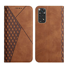 Funda de Cuero Cartera con Soporte Carcasa Y02X para Xiaomi Redmi Note 11S 4G Marron