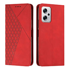 Funda de Cuero Cartera con Soporte Carcasa Y02X para Xiaomi Redmi Note 11T Pro 5G Rojo